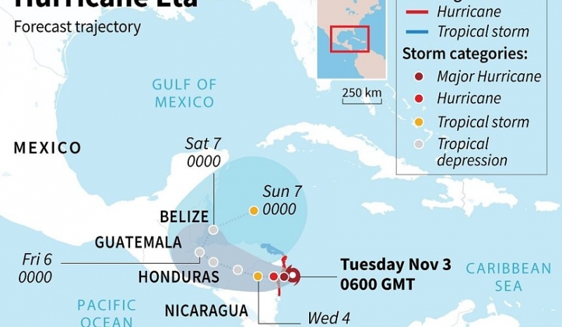 Тропический шторм Eta должен миновать кубинские курорты
