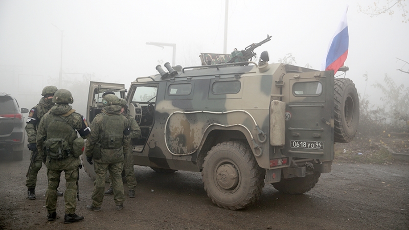 Российские миротворцы доставили гумпомощь в село Ханабад в Карабахе