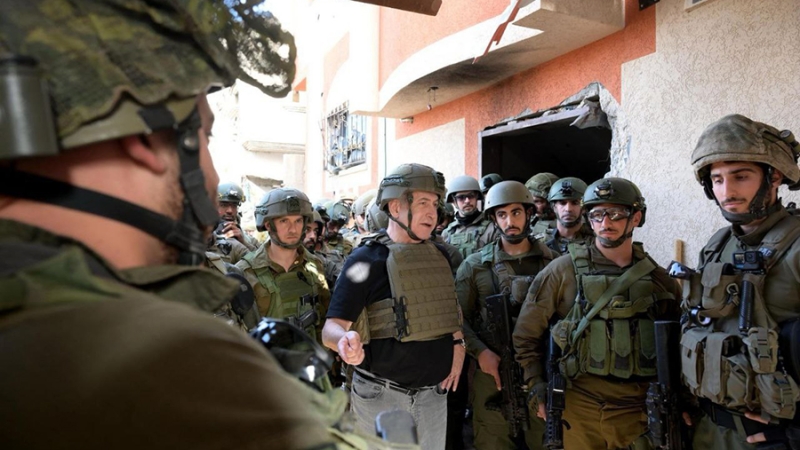 Нетаньяху посетил сектор Газа и пообещал победить ХАМАС