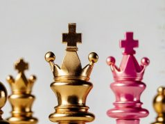 Сочетание 6 Жезлов и Королева Кубков